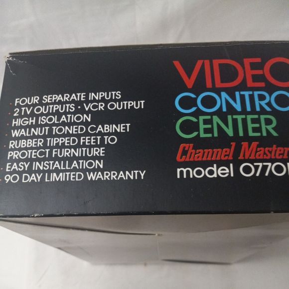 channel master video control center model 0770B remote main TV VCR - Picture 6 of 7